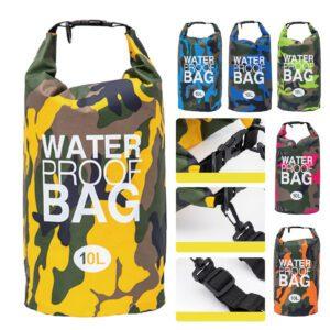 Sac étanche camouflage à bandoulière 10L