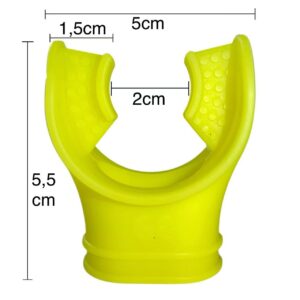 52-Embout buccal de détendeur Jaune 1