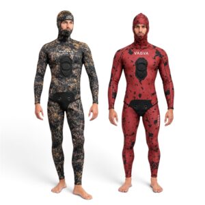 8-Combinaison de chasse sous-marine 0 Camouflage-Rouge